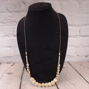 Fame Accessories Block Bead Charm Long 32" Necklace